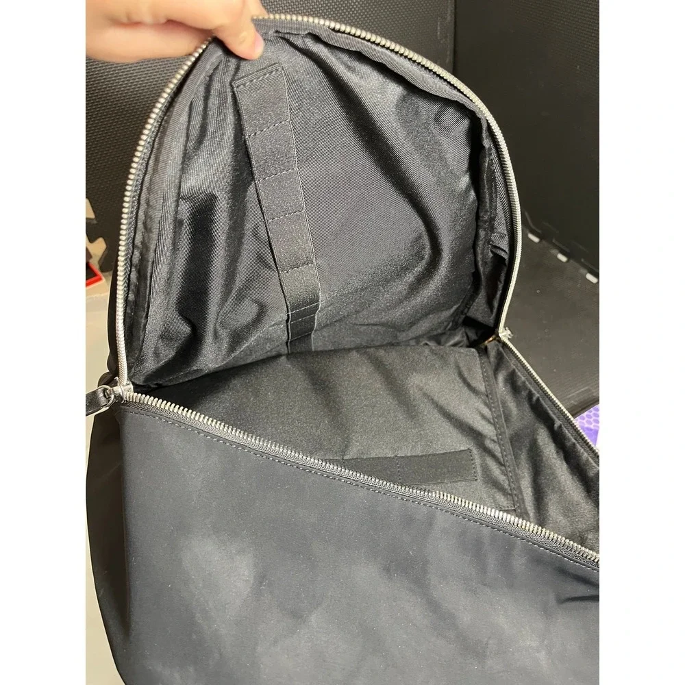 Haerfest Mercedes Benz Backpack Black Nylon Leather Trim Commuter Bag